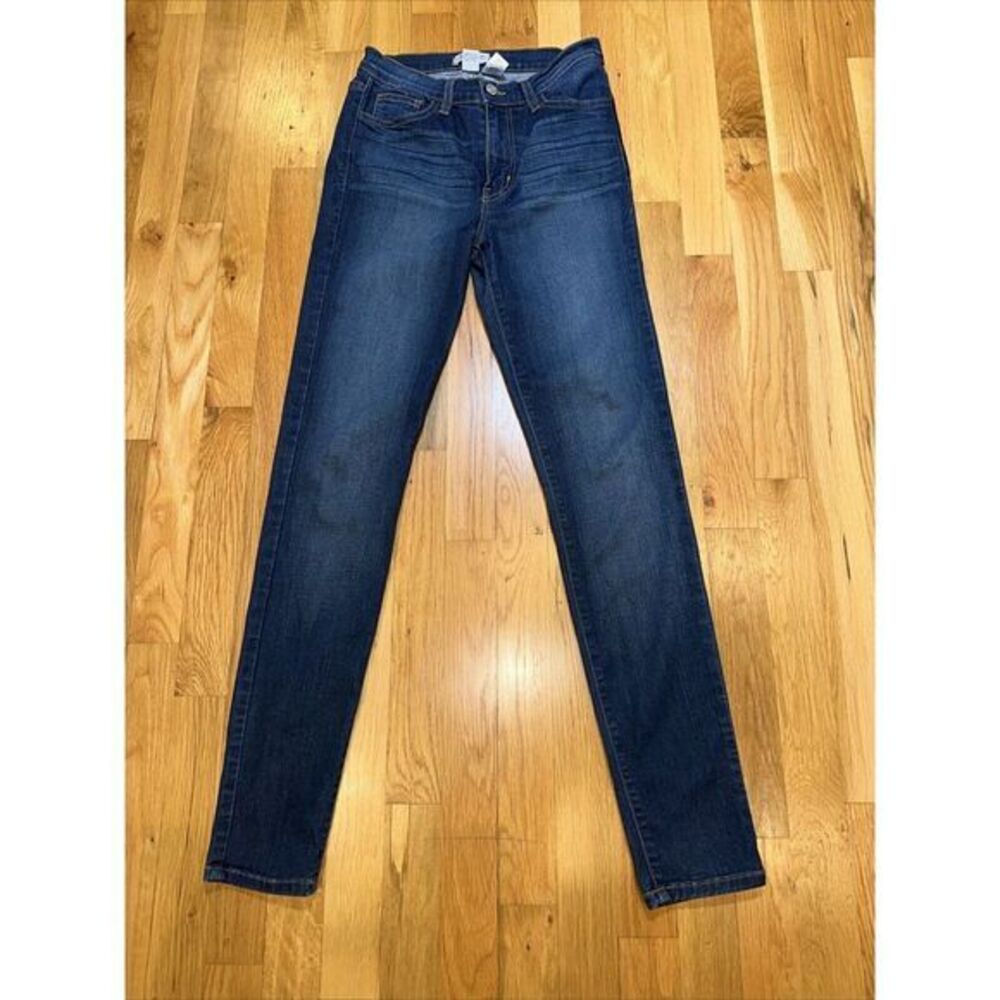 Judy Blue Jeans Women's Size 5/27 X28 Blue‎ Denim Skinny High Rise Dark Wash